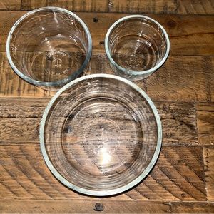 Anchor Hocking Nesting Glass Bowl set of 3